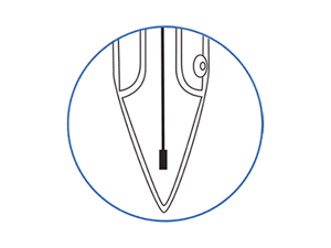 pH tips conical electrode circle