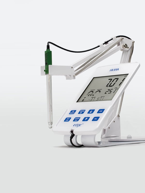 Hanna's white edge tablet pH meter. 