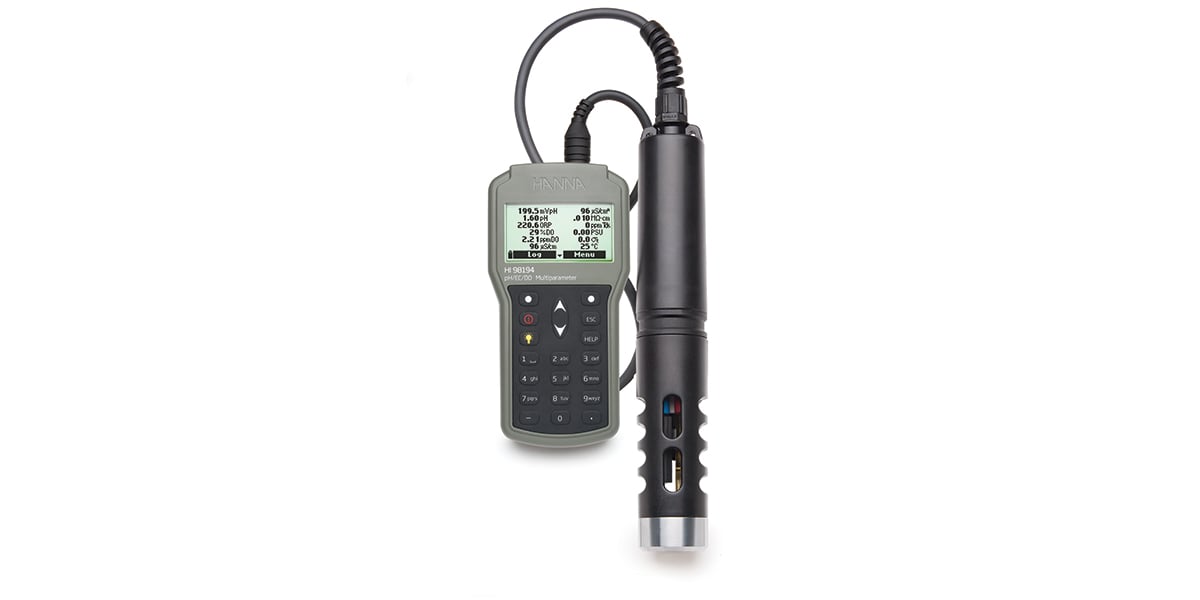 Hanna Instruments pH-ORP-EC-TDS-Salinity-DO Waterproof Meter. HI98194