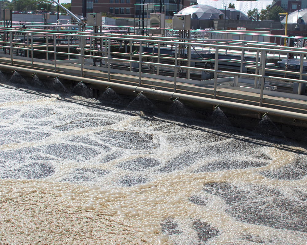 Exterior of  a Water Treatment Plant